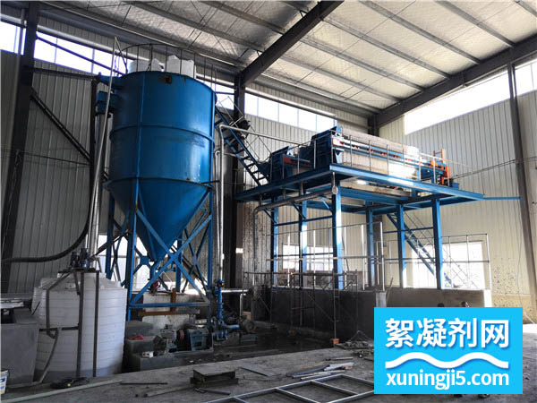 洗砂用絮凝剂应用现场